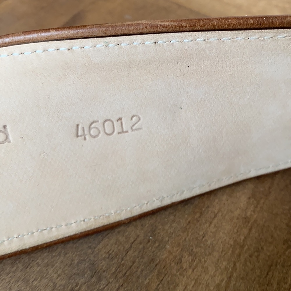 STREETS AHEAD HANDCRAFTED ITALIAN WIDE LEATHER BELT XL - Picture 10 of 11
